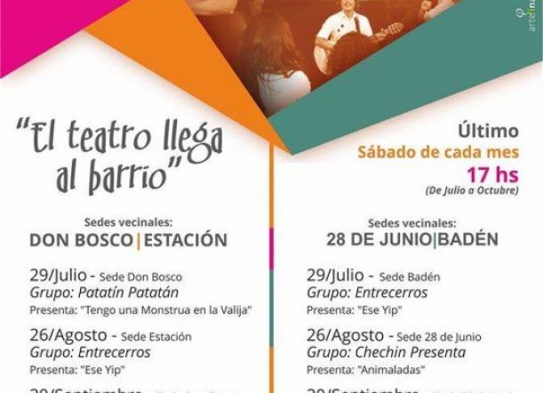 Comienza un ciclo de teatro para los barrios