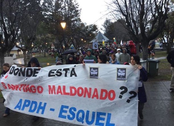 En Esquel también se marchó por Santiago Maldonado