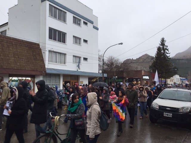 En Esquel también se marchó por Santiago Maldonado