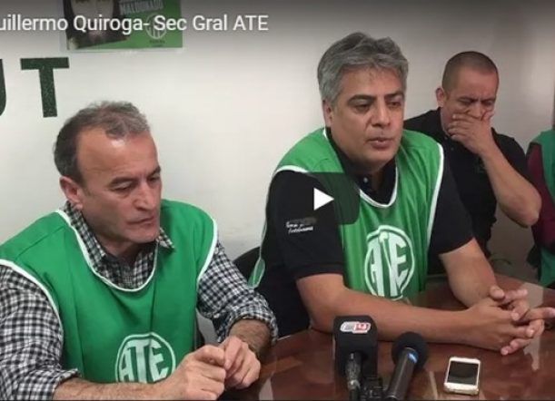 Quiroga y González anunciaron un paro de ATE este jueves