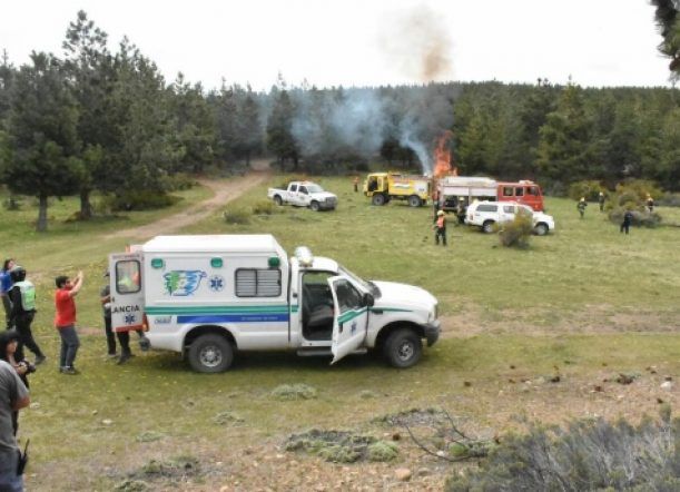 Realizaron simulacro de incendio forestal y de Interfase en La Zeta