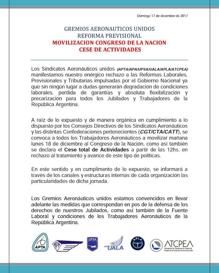 Si tenés que viajar por Aerolíneas, este lunes hay reprogramación