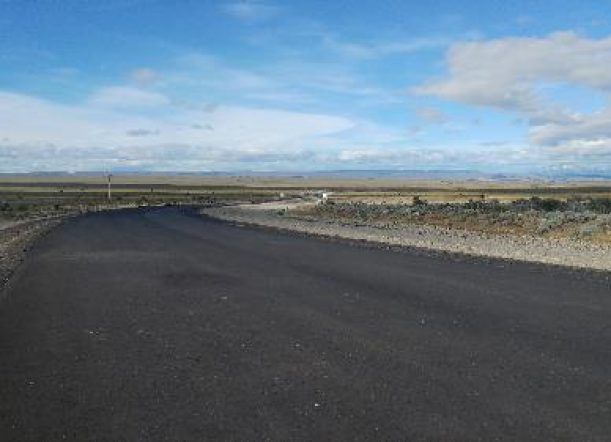 Vialidad Provincial terminó el asfalto en el acceso a Río Pico