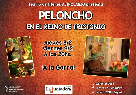 Títeres en La Juntadera: “Peloncho en el reino de Tristonio”