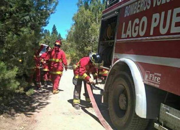 Lago Puelo: Bomberos controló incendio en área del Inta
