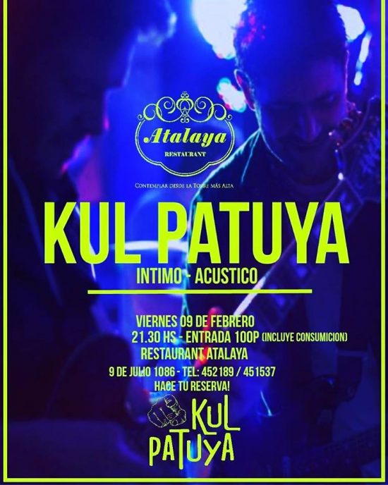 Kul Patuya en un íntimo y acústico