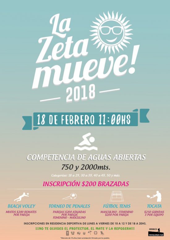 Competencia de aguas abiertas en La Zeta
