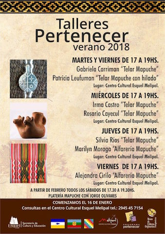 Abrió la inscripción a los Talleres Pertenecer