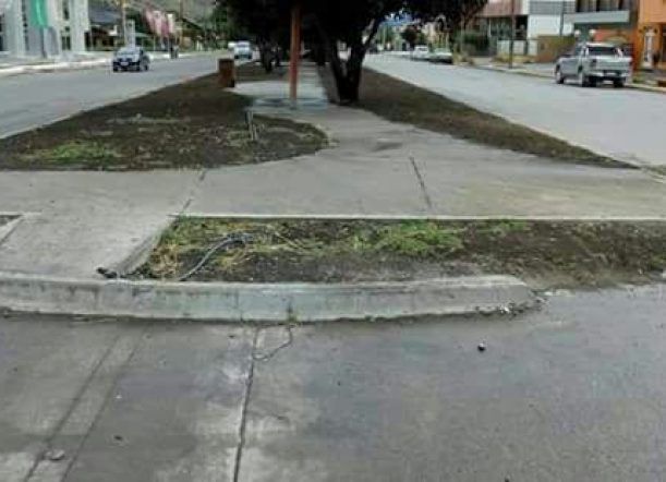 Error de cálculo: una rampa accesible con cordón adelante