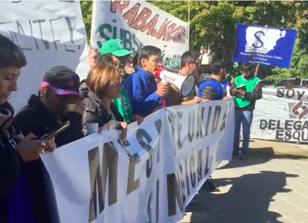 Estudiantes también marcharon para defender al TEG