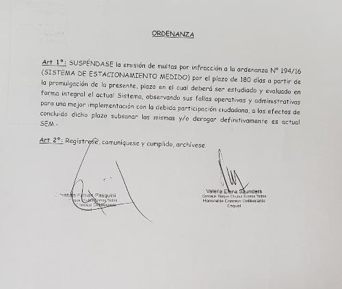 SEM: Pasquini propone suspender 180 días la emisión de multas