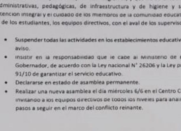 Suspenden las clases en secundaria por tiempo indeterminado