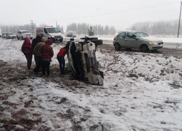 Despiste en la ruta Esquel Trevelin dejó un herido grave