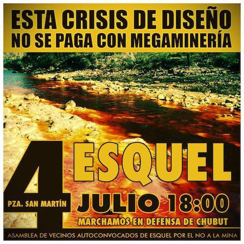 Hoy nueva marcha por el No a la Mina