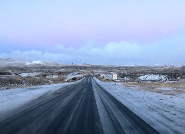 Precaución: de Esquel a Trevelin sectores con hielo