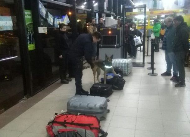 Incautaron marihuana en la Terminal de Esquel