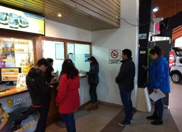 Los usuarios del TEG realizaron la tramitación en la Terminal