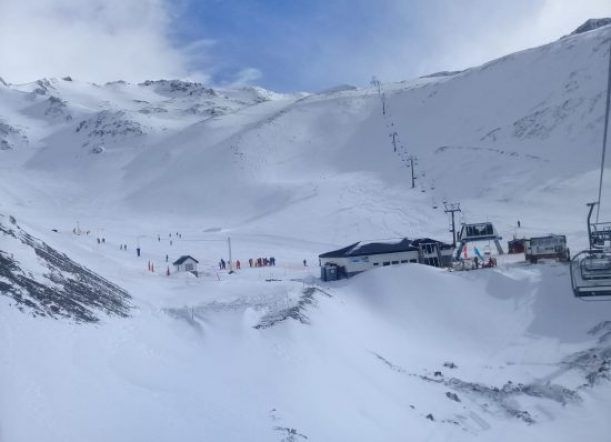 La Hoya: Cayeron 20 cm de nieve en la base
