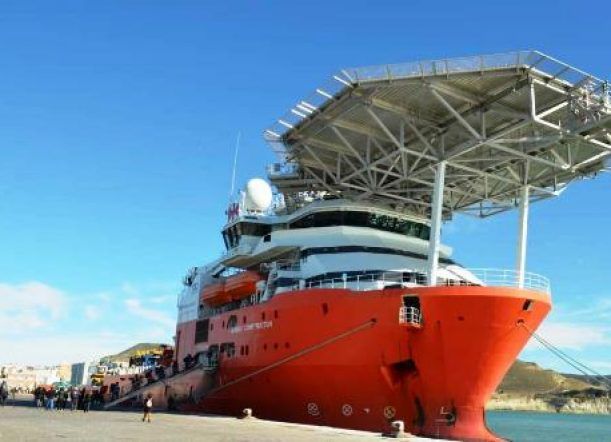 ARA San Juan: Arribó a Comodoro el Seabead Constructor
