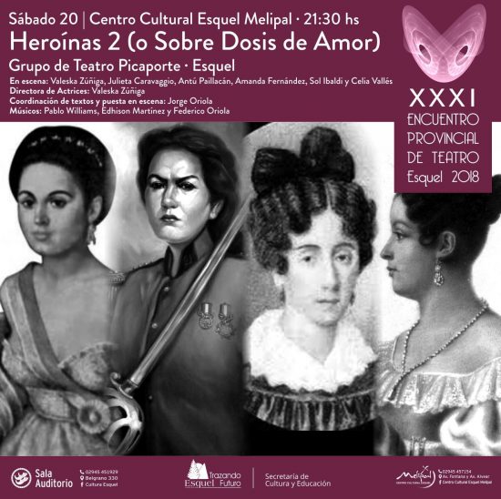 Esta noche el grupo Picaporte presenta “Heroínas 2”