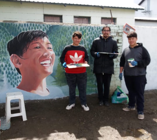 El mural de Lorenzo, el mejor regalo de cumpleaños