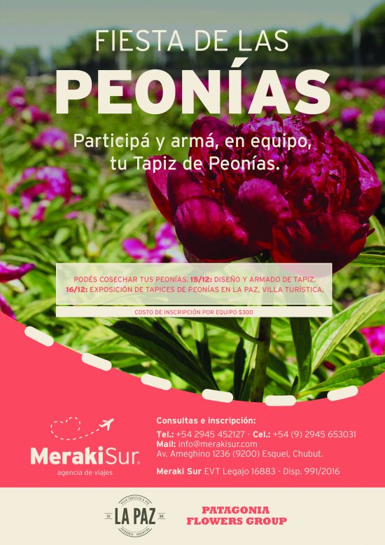 Último día para inscribirse al concurso de las peonías