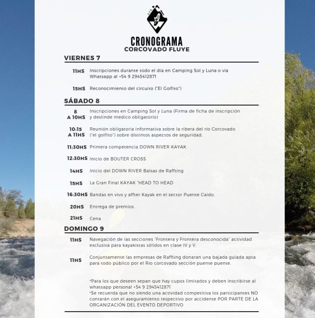 Todo listo para la competencia de kayak