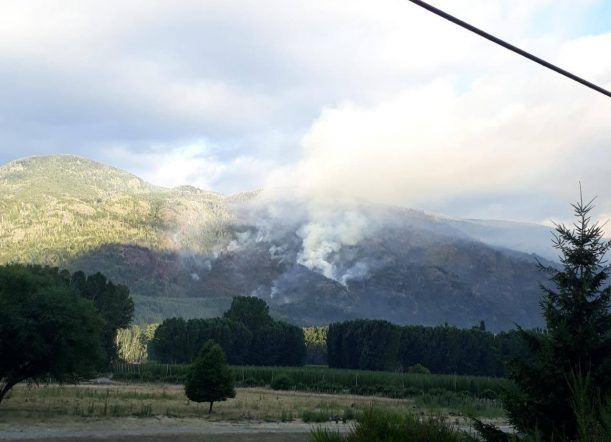 Incendio en Lago Puelo: suman refuerzos al combate
