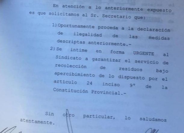 Ongarato pidió la ilegalidad de la retención del SOEME
