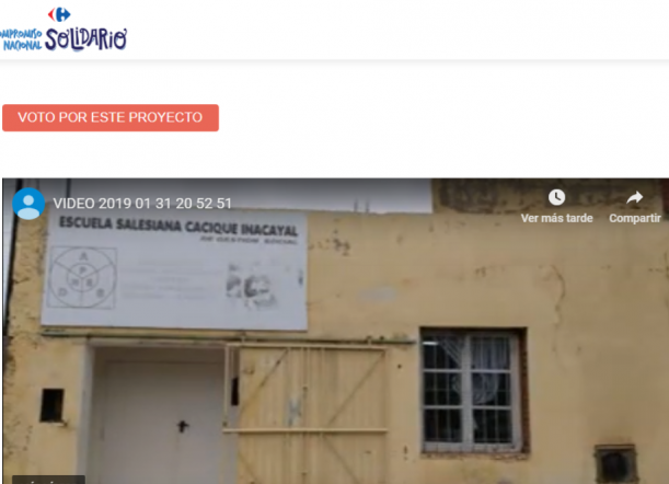 Con un CLICK podés ayudar a una escuela de Esquel
