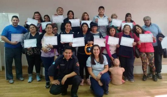 Capacitaron al personal del hogar “Juan Domingo Perón” en RCP