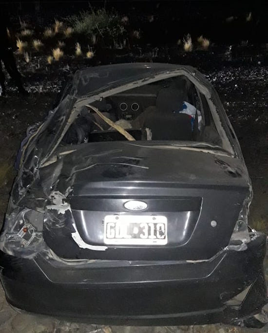 Vivo de milagro: espectacular vuelco en Ruta 40