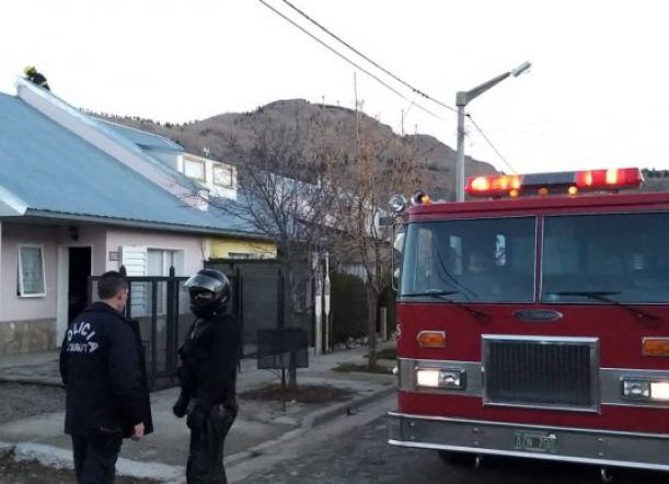 Alarma por principio de incendio en una vivienda