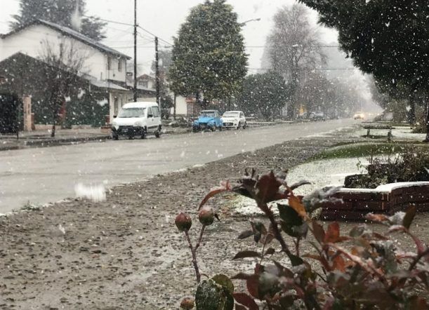 Anuncian alertas por lluvia y nieve en la zona noroeste de Chubut