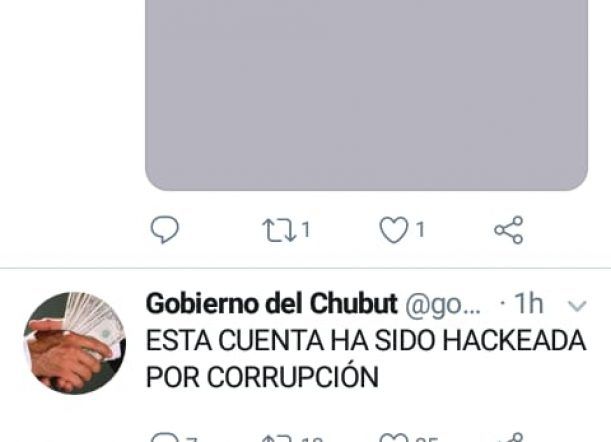 Hackearon la cuenta de Twitter del Gobierno de Chubut