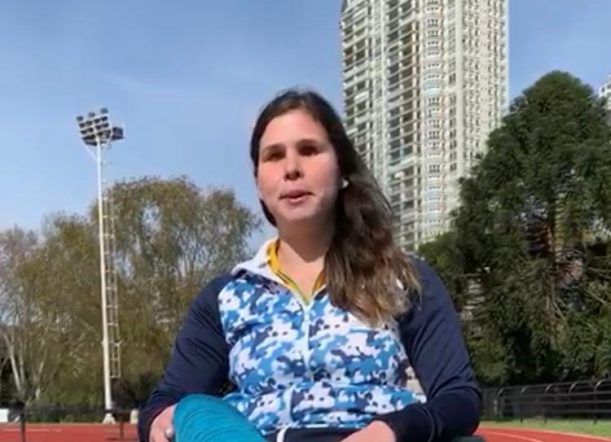 Desde Lima, el saludo a Esquel de Florencia Romero