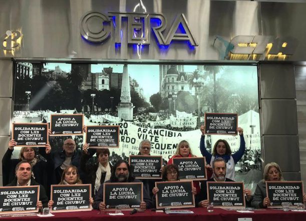 CTERA convocó a paro nacional por los docentes de Chubut