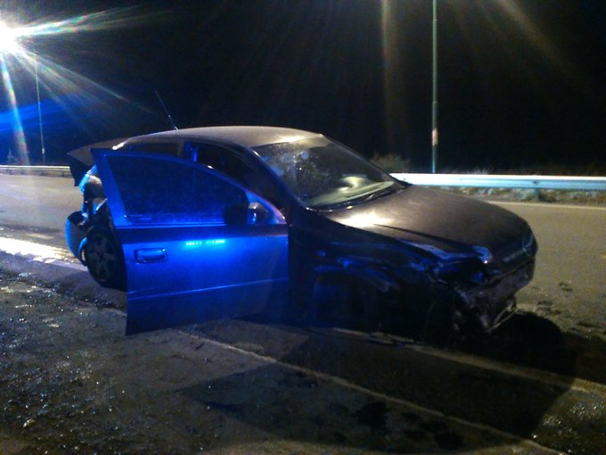 Perdió el control del auto y terminó con lesiones importantes