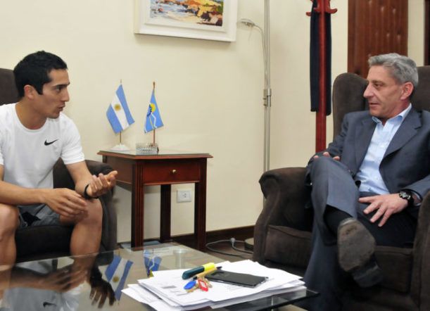 Rumbo a Tokio: Joaquín Arbe fue recibido por el gobernador