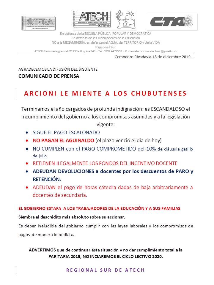Docentes advierten que no comenzarán las clases