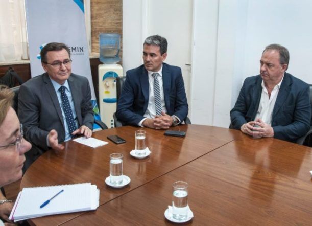 Cerdá y Arzani en la reunión con Minería