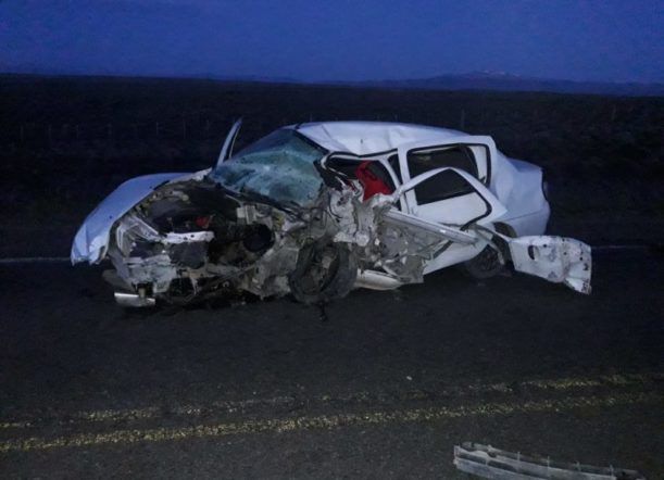 Un muerto en un choque frontal en Tecka