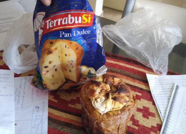 Madryn: Cortó el pan dulce y encontró un trapo