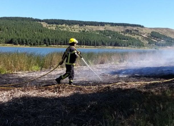 Extinguen principio de incendio en Laguna La Zeta