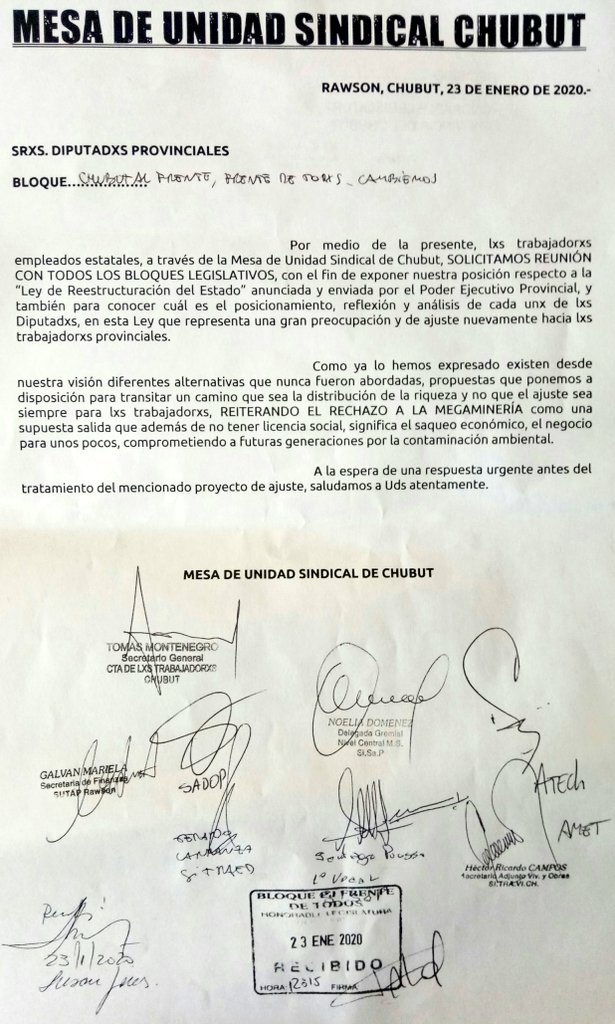 Ajuste: Los gremios quieren conocer la postura de cada diputado
