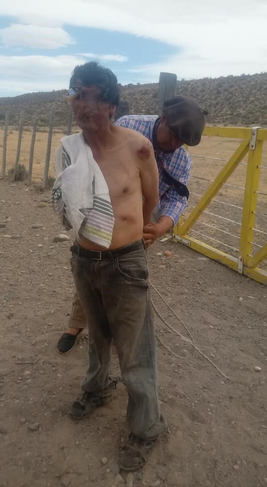 Ataque a un peón rural: quedó maniatado en el puesto