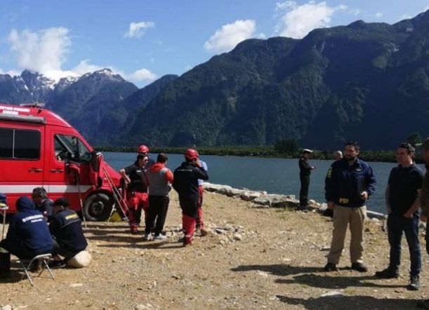 Intensa búsqueda de un chubutense en el Río Aysén