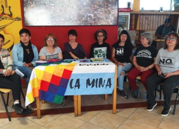 No a la Mina de marcha y pedaleada este 4