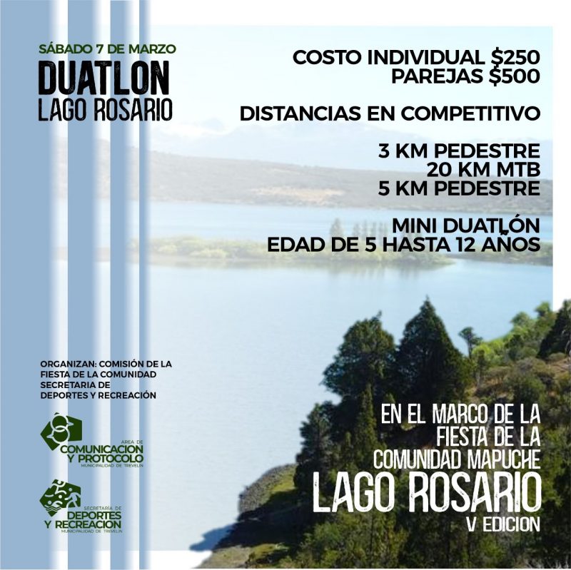 Cuenta regresiva para el Duatlón Lago Rosario