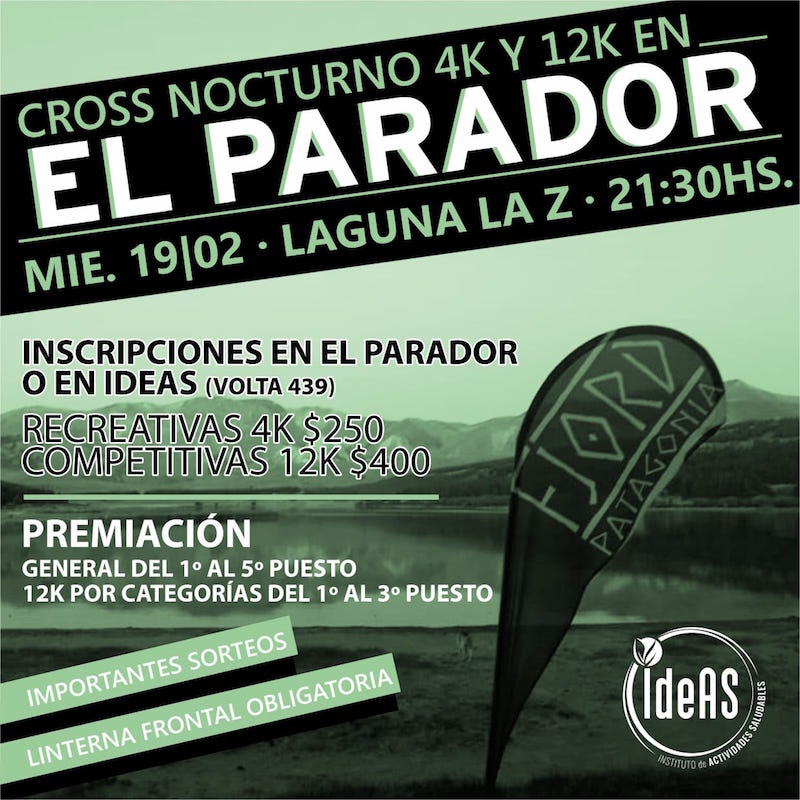Este miércoles se corre el Cross Nocturno en La Zeta